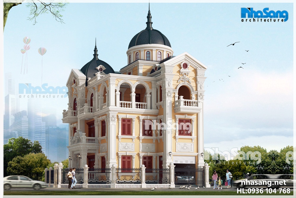 biệt thự pháp lâu đài